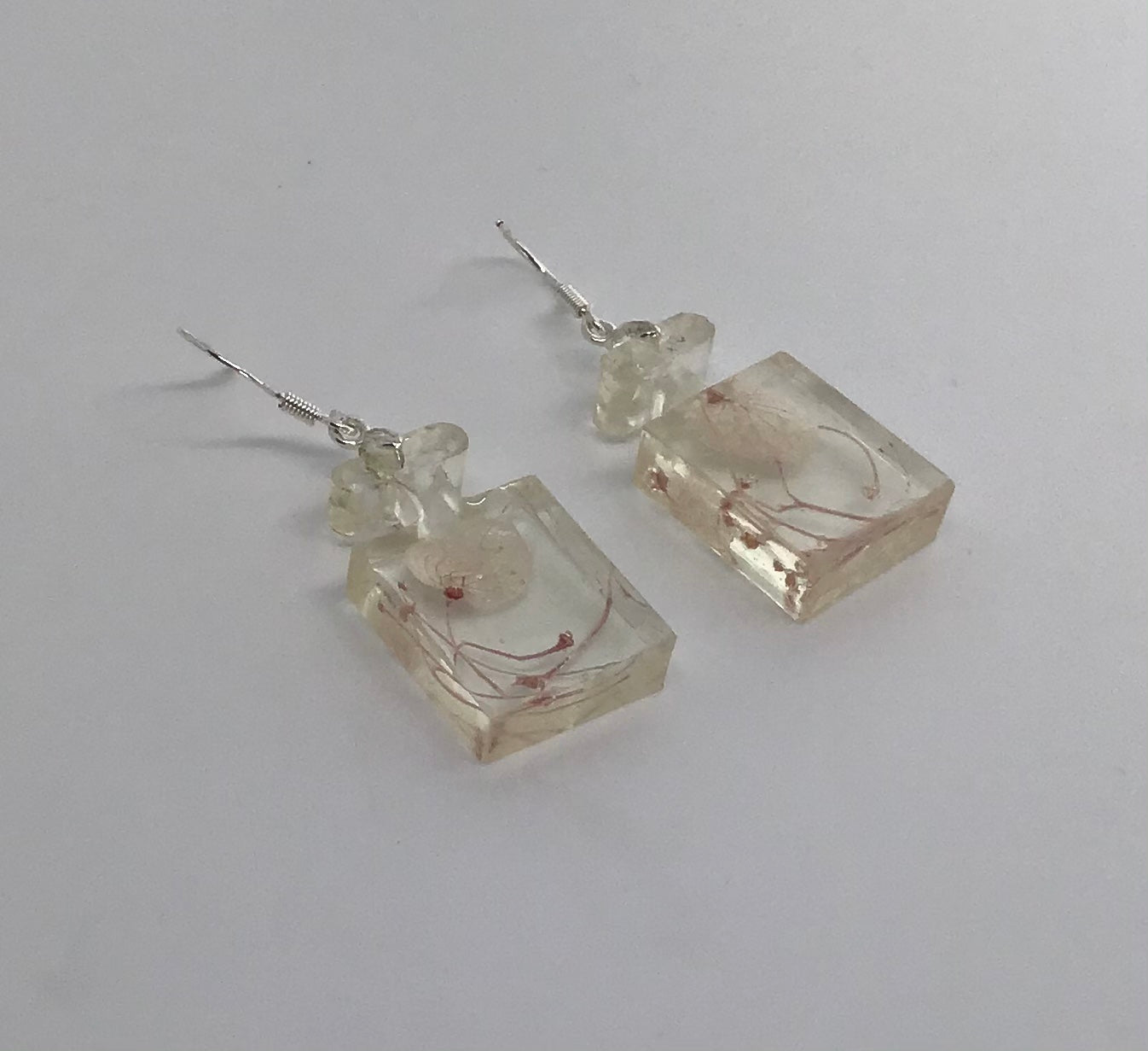 Petite Perfume Bottle Hydrangea Earrings