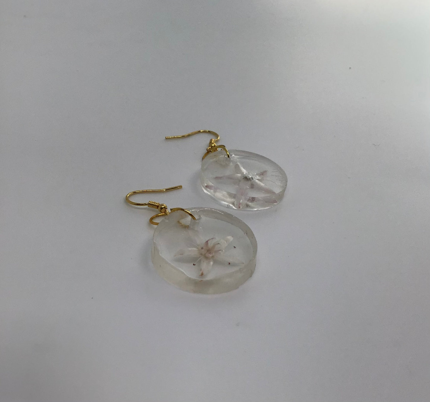 Jade Blossom Petite Circle Earrings