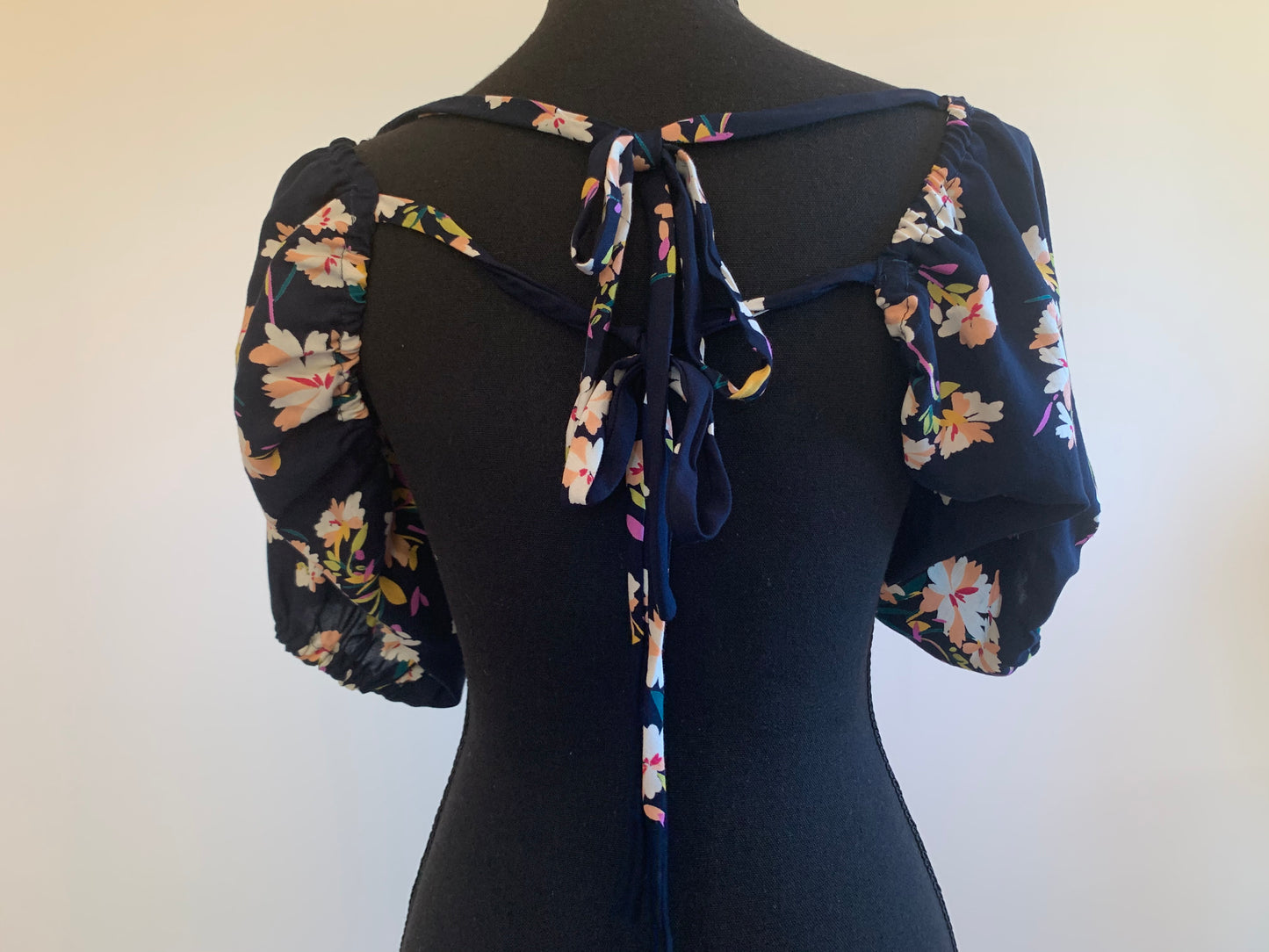 Tie Dress Set- Navy & Floral 2x