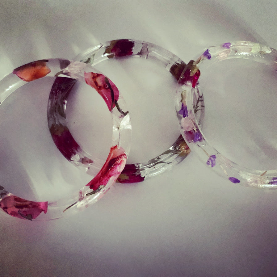 Camellia Flower Bangle