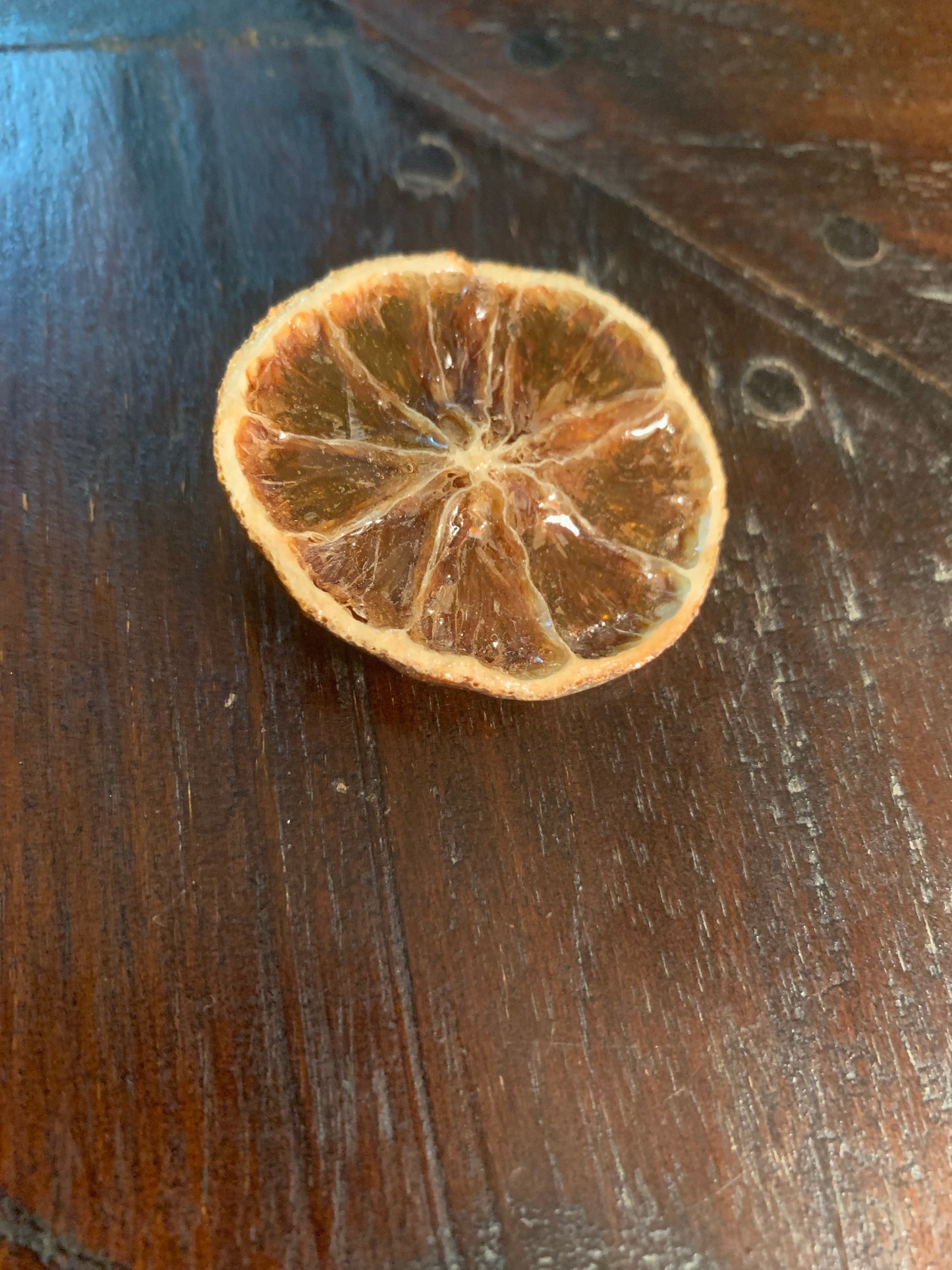 Sliced Fruit Brooch - Orange
