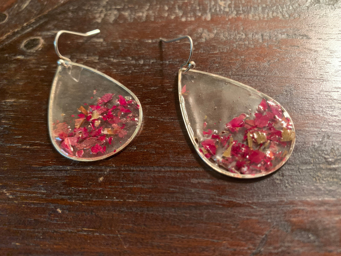 Rose petal drop Earrings