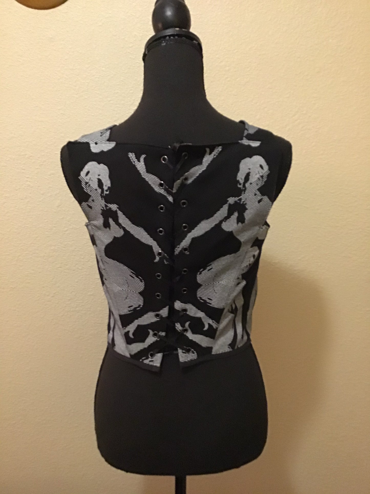 Corset Top - Lovely Lady Print