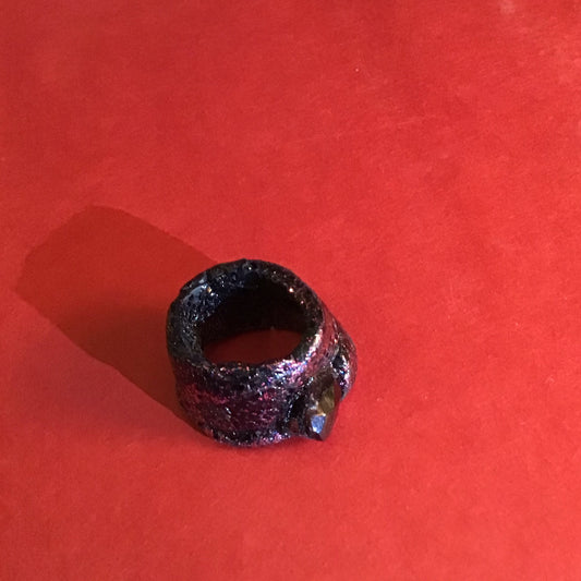 Clay and Swarovski Crystal Ring