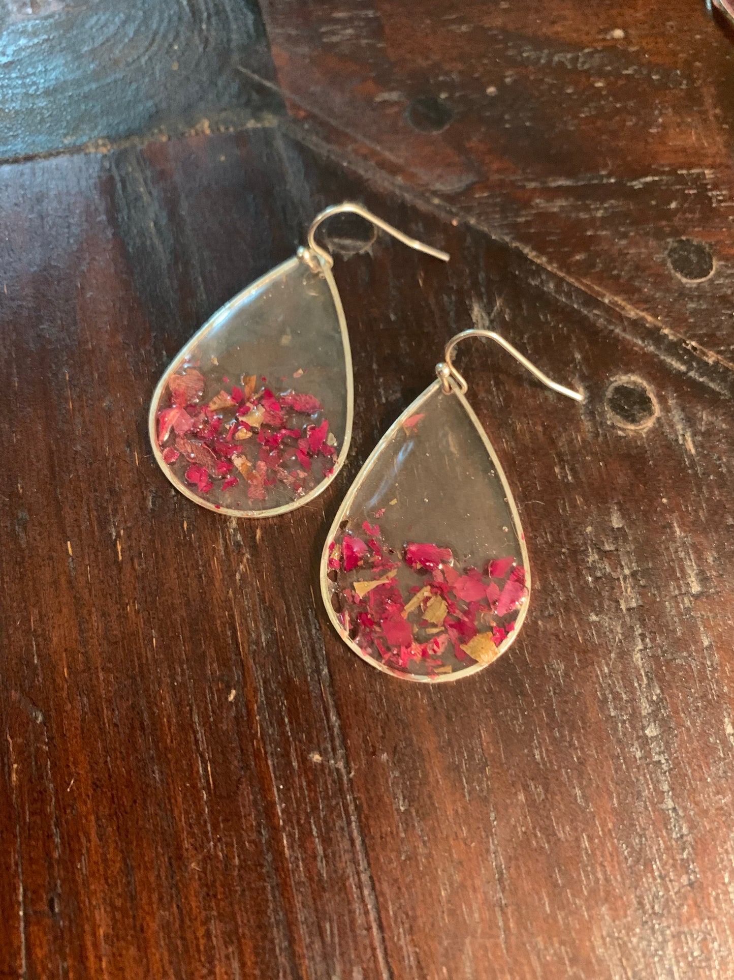 Rose petal drop Earrings